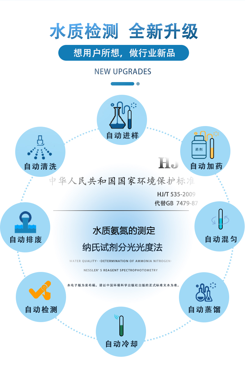 全自动水质氨氮测定仪UPW-Q700N10 细节图 6