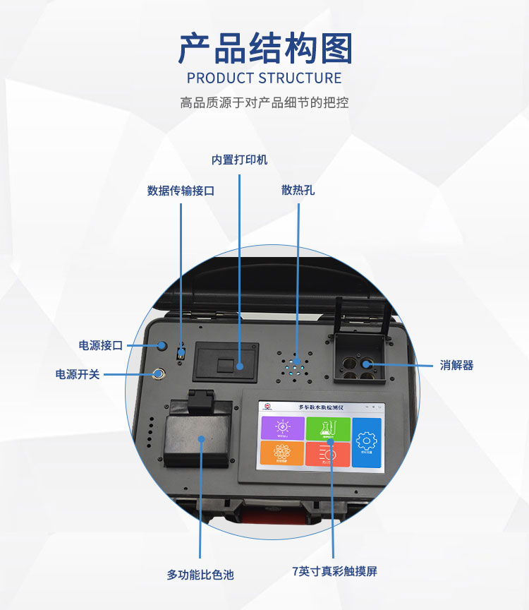 便携型多参数水质测定仪 UPW-B700C(S) 细节图 6