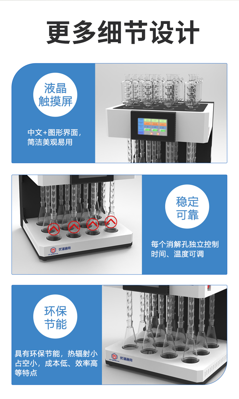 COD国标回流消解器UPW-C12S（石墨单孔单控型） 细节图 8