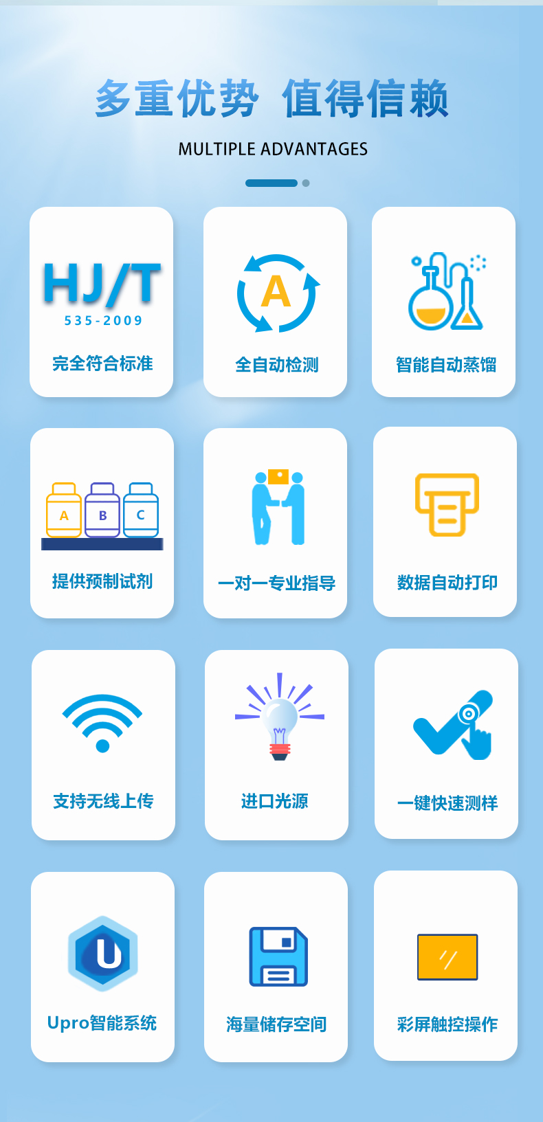 全自动水质氨氮测定仪UPW-Q700N10 细节图 5