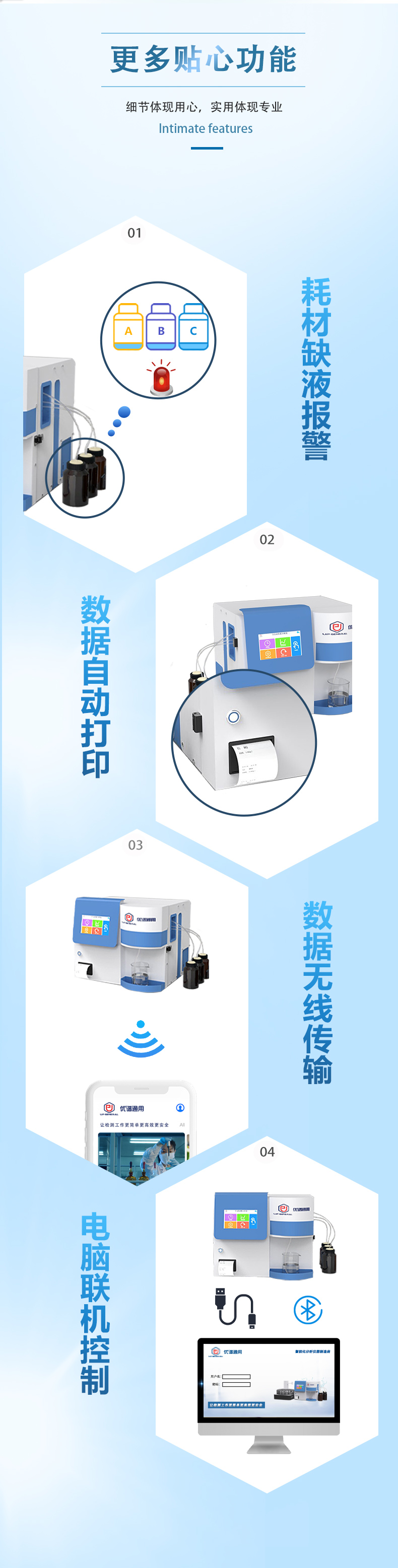全自动国标总氮测定仪UPW-Q700TN10UV 细节图 8